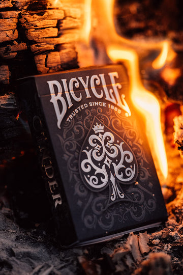 Bicycle Cinder Premium Playing Cards, Silver Smoke Foil, 1 Deck