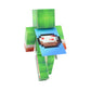 EnderToys Green Big Mouth Guy Action Figure - Toy Figurine - Birthday Cake Topper Decoration - Surival Playset Doll