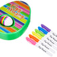 The EggMazing Easter Egg Mini Decorator Kit Arts and Crafts Set - Includes Egg Decorating Spinner and 6 Markers [Packaging May V
