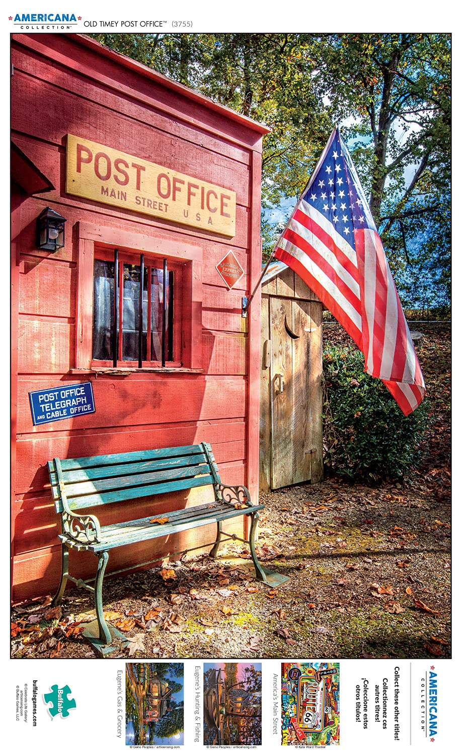 Buffalo Games - Celebrate Life Gallery - Old Timey Post Office - 500 Piece Jigsaw Puzzle For Adults Challenging Puzzle Perfect F