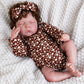 Ekokiz Reborn Baby Dolls Clothes Girl Cute Baby Clothes For Dolls Fashion Doll Clothes 17-22 Inches Outfit Accessories Set Fit N