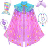 Hapgo Mermaid Toys Princess Dress Up Clothes For Girls 4-6, Mermaid Cape, Princess Costume For Birthday, Halloween