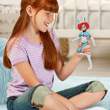 Miraculous Ladybug Bunnyx 10.5' Fashion Doll With Fluff Kwami And Bunny Ears Headband By Playmates Toys