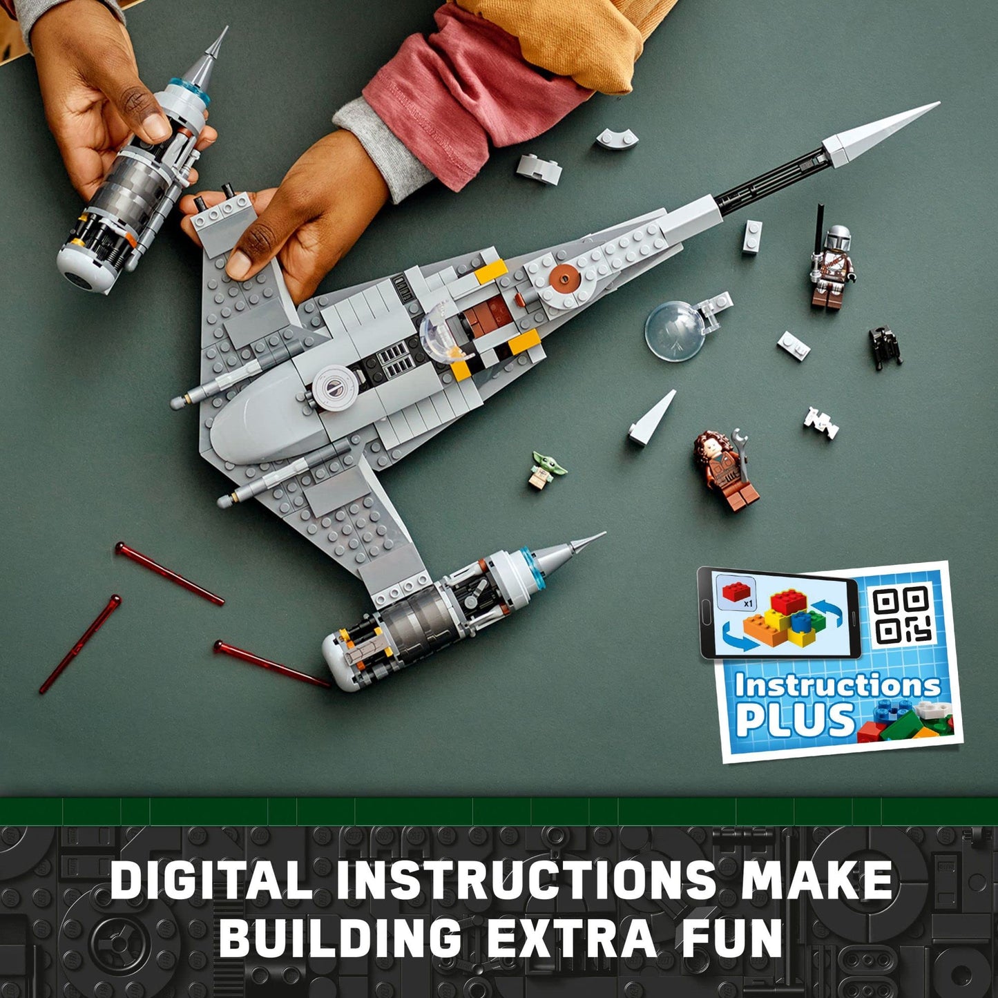 Lego Star Wars The Mandalorian'S N-1 Starfighter 75325 Building Set - The Book Of Boba Fett, Featuring Baby Yoda Grogu And Droid Toy Figures, Birthday Gift Idea For Kids, Boys & Girls Ages 9+