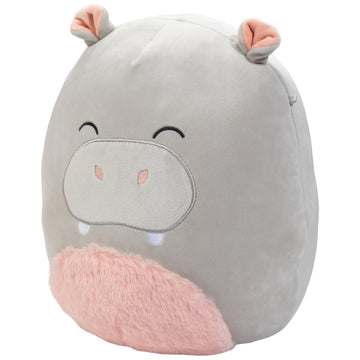 Squishmallows 10' Harrison The Grey Hippo Plush - Official Kellytoy - Collectible Soft Squishy Hippopotamus Stuffed Animal Toy - Add To Your Squad - Gift For Kids, Girls & Boys - 10 Inch