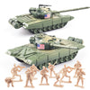 Maozyhomie 1:72 U.S Army Tank And Army Men Military Toys, 2Pc Us Tank-3 Models With 10Pc Toy Soldiers, Olive Drab Green Toys Pla