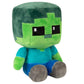 Jinx Minecraft Crafter Zombie Plush Stuffed Toy, Multi-Colored, 8.75'' Tall