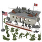 BMC Toys WW2 Secret Stronghold Playset - 36pc Plastic Army Men, Medium, Od Green/Gray/Brown/Black, Model 67009