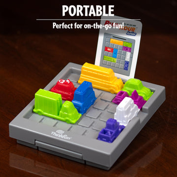 ThinkFun Rush Hour Junior - Classic Traffic Jam Logic Game | New Look for 2024 | STEM Toy for Kids | Engaging Puzzles for Ages 5 and Up | Junior Edition of The International