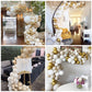 White And Gold Balloons, 12 Inch White Sand Gold Metallic Latex Balloons, Beige Gold Party Balloons For Boho Birthday Baby Showe
