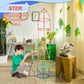 Creative Straw Stem Building Toys 450Pcs Aged For 3-5 5-7 Preschool Kids Constructor Toy Thin Tube Toy Diy Educational Interlock