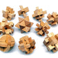 Guaishou 10-in-One 3D Wooden Kongming Lock Puzzle Toy - IQ Test for Teens & Adults, Model TOY00251