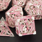 Kerwellsi Dnd Dice Set With Gifts Box, 7Pcs Polyhedral Hollow Metal Dice Set For Role Playing Game, D And D Dice D20 D12 D10 D8