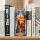 Kisoy Book Nook Kit, 3D Wooden Puzzle Booknook Build Bookshelf Decor, DIY Miniature House Kit for Adults and Teens, Mini House A