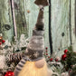 Gerson 7'' H Battery Operated Lighted Holiday Plush Gnome Figurine, Assortment Of 2