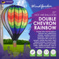 22 in. Hot Air Balloon - Double Chevron Rainbow