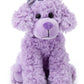 The Petting Zoo Scruffy Dog Stuffed Animal, Gifts For Girls, Purple Dog Plush Toy 9 Inches