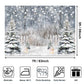 Avezano Winter Photography Backdrop Glitter Snowy Forest Pine Tree Background Snow Christmas Xmas Holiday Party Decor Banner Por