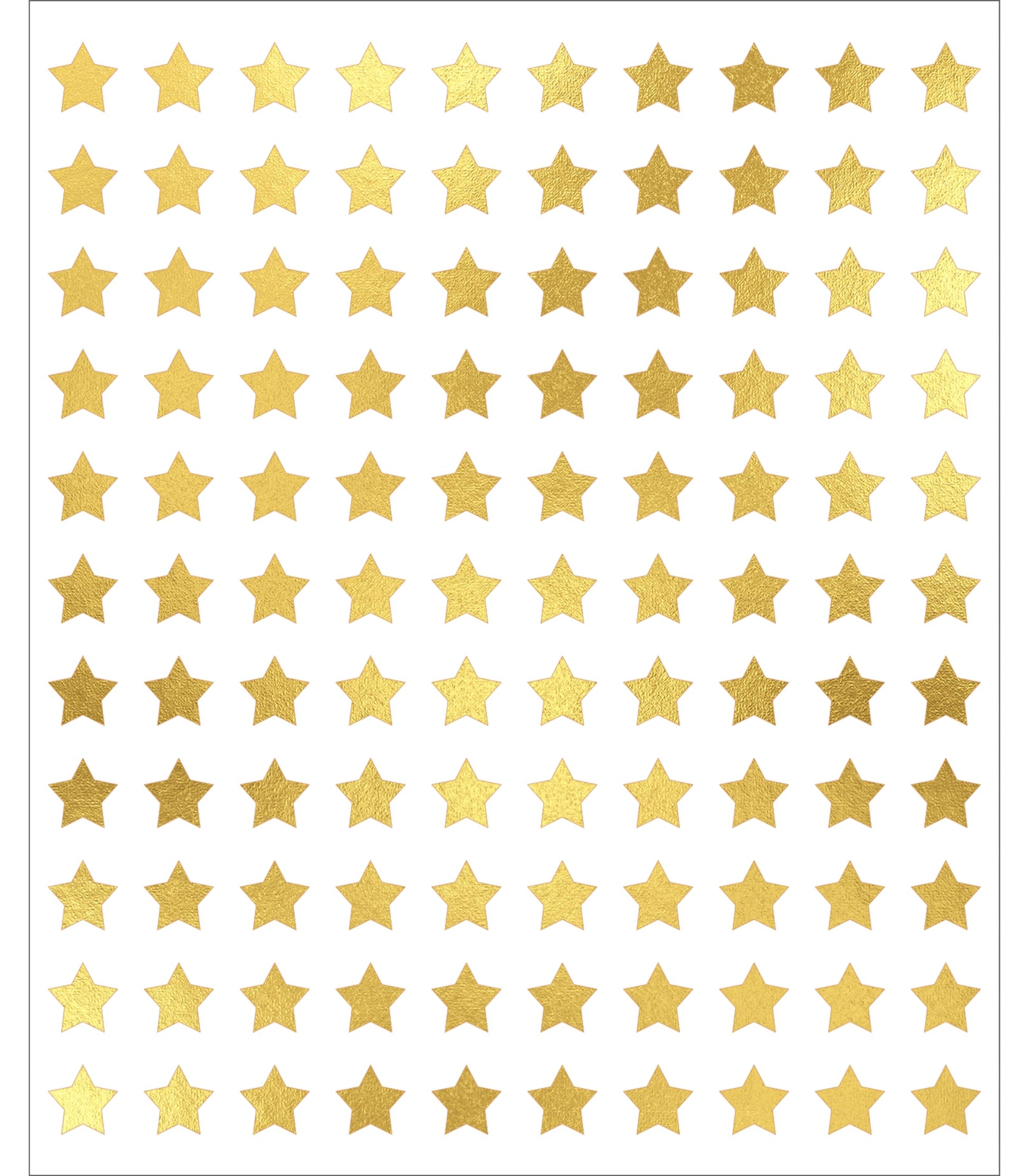 Carson Dellosa Stars, Gold Foil Chart Seals (2166)