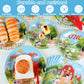Gisgfim 96Pcs Farm Animals Theme Birthday Party Supplies Barnyard 1St Birthday Paper Plates Napkins Cow One Farmhouse Birthday T