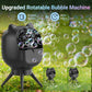 Bubble Machine For Toddlers Kids, Rotating Bubble Machine Rechargeable With 38000+ Bubbles/Min, 2 Speed, Outdoor Automatic Bubbl