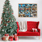 Christmas 1000 Piece Puzzle For Adults, Busy Santa Claus Jigsaw Puzzle Challenging Night Game, Winter Holiday Puzzles Interlock