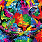 Roseart - Kodak Premium Mosaics - Rainbow Tiger - 750 Piece Jigsaw Puzzle For Adults