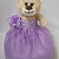 Kinnex Collections Since 1997 12'' Quince Anos Last Doll Teddy Bear With Dress (Centerpiece) ~ Arc09832-5 (Lavender)