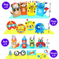KRAFUN My First Safari Animal Craft Kit - 18 DIY Zoo Animal Projects for Toddlers, Creative Arts & Crafts for Kids Ages 3-8