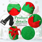 Syhood 5 Pcs Christmas Elf Costume Kids Girls Velvet Elf Costume Santa'S Helper Outfit With Hat Shoes Belt Striped Stockings(Fit 12-15 Years Old,Bright Color)