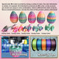 QOUXZ Dynamic 3D Printed Dragon Eggs with Dragon Inside,Wings Movable Feathered Wyvern,Full Articulated Crystal Flying Fidget Ar
