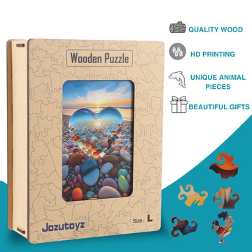 Wooden Puzzle For Adults, Wooden Jigsaw Puzzles For Adults, Unique Wood Animal Shaped Puzzles Adult With Exquisite Wooden Box (1