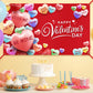 Extra Large Happy Valentines Day Backdrop Banner 73 x 43.3 Inch Conversation Heart Romantic Love Background Valentines Backdrops