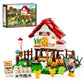 Funwhole Farm Hen-House Lighting Building-Bricks Set - Farm Life Chicken Henhouse And Animal Collection Led Light Construction Building Model Set 323 Pcs For Adults And Teen