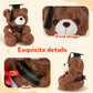 Athoinsu 9'' Graduation Bear Class of 2025 Teddy Bear Stuffed Animal with Black Grad Cap Soft Light Brown Kindergarten Preschool