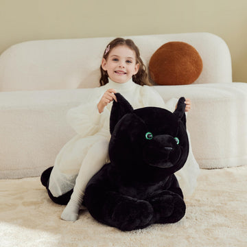 Ikasa Giant Cat Stuffed Animal Plush Toy,Big Large Jumbo Soft Toys,30'' Cute Huge Size Fluffy Plushy Fat Plushie,Gifts For Kids