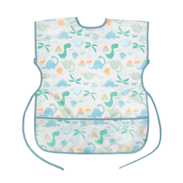 Bumkins Short Sleeve Smock, Toddler Reusable Waterproof Bib for Girls and Boys Ages 3-7 Years, Junior Childrens, Kids Paint Apro
