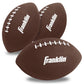 Franklin Sports Mini Footballs for Kids - (3) Inflatable Toy Replacement Footballs for Target Toss + Other tossing Games - 6 Plastic Inflatable Footballs with Air Pump - Perfect Kids Toy Football