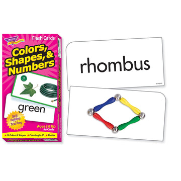 Trend Enterprises: Colors, Shapes & Numbers Skill Drill Flash Cards, Exciting Way For Everyone To Learn, Great For Skill Building And Test Prep, 96 Cards Included, Ages 3 And Up