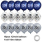 18Pcs Happy Birthday Balloons Decorations Navy Blue Silver 80Th Birthday Balloons Decoration Happy 80Th Birthday Confetti Latex