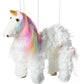 Rainbow Mane Magical Unicorn Marionette Yarn Puppet (White)