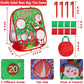 Christmas Bean Bag Toss Games For Kids, Christmas Party Games Double-Sided Collapsible Cornhole Board, Carnival Toys Gifts For B