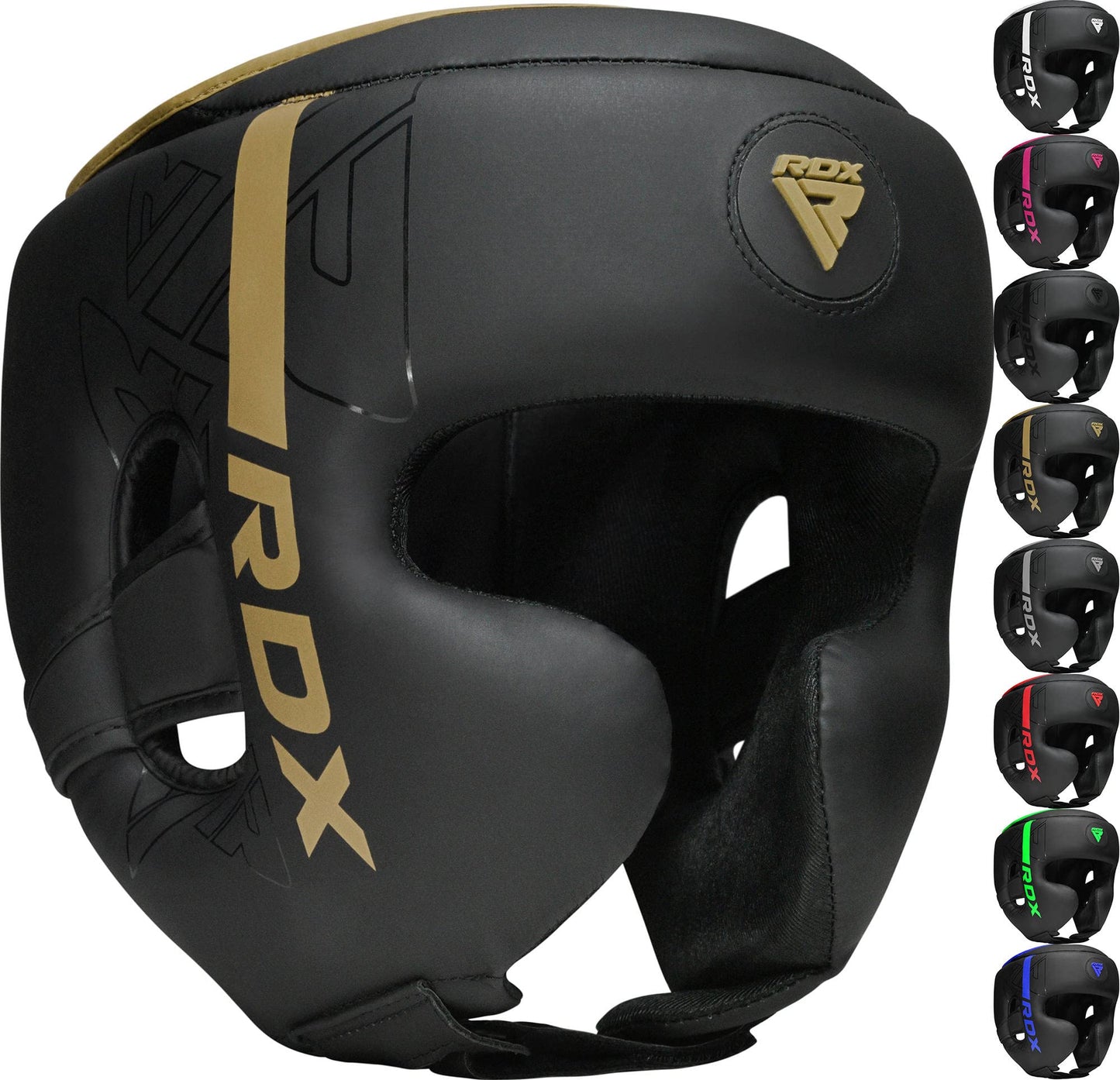 Rdx Boxing Headgear, Mma Training, Adjustable Padded Kara,Muay Thai Headgear, Kickboxing, Sparring, Martial Arts, Karate, Taekwo