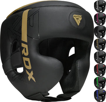 Rdx Boxing Headgear, Mma Training, Adjustable Padded Kara,Muay Thai Headgear, Kickboxing, Sparring, Martial Arts, Karate, Taekwo