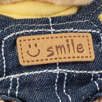 17cm Doll Clothes - Kawaii Chic Style Set for 17cm Dolls  Cute Doll Outfit with Accessories - Denim Romper + Yellow T-Shirt + Heart Shaped Blue Hat (NO Doll)