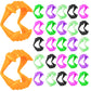 Seifar 54 Pcs Halloween Teeth Vampire Fangs For Halloween Dress-Up, Costume, Party Decoration, Goodie Bag Filler (Black, Purple,