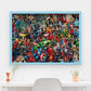 Clementoni Marvel Impossible Jigsaw Puzzle, 1000 Pieces, Puzzle for Superhero Enthusiasts, Difficult Puzzle, Challenge for Adult