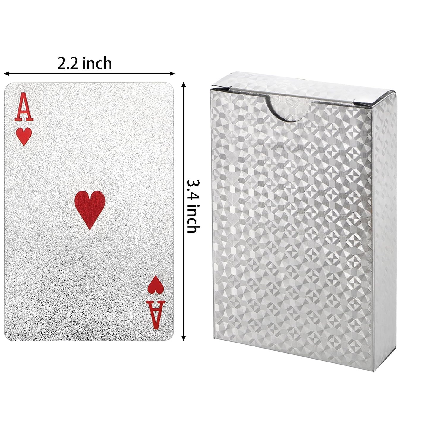 Suwimut 6 Pack Playing Cards  Waterproof Plastic Playing Card Standard Index Card Decks Bulk  enhanced Foil Decks of Cards for mature-themeds  Family  Party  Magic Trick Game Tool