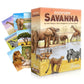 Ecosystem: Savanna - A Family Card Game About Animals On Grassy Woodland Of African Savanna - Fun & Educational Ecology Game For Kids & Adults - Strategy Board Game For Gamers, Students & Teachers