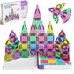 Magnetic Tiles For Kids Ages 4-8, 40 Pieces Mini Magnetic Building Blocks,Magnet Tiles Travel Construction Set With Storage Iron